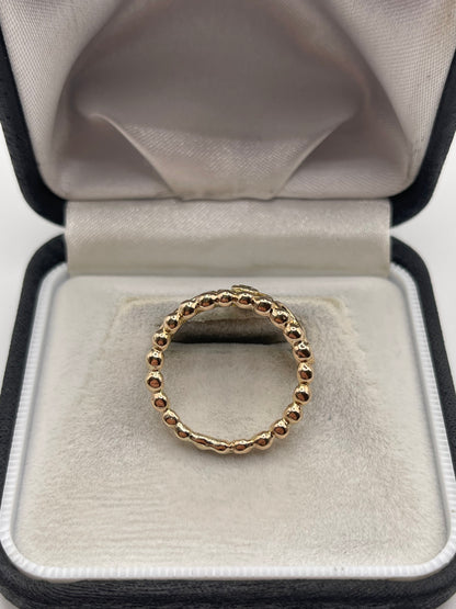 9ct gold diamond crown ring