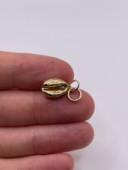 9ct gold coffee bean charm