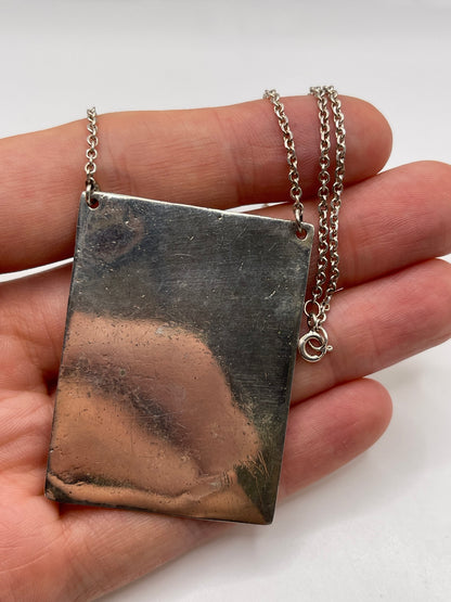 Silver and enamel necklace 1977