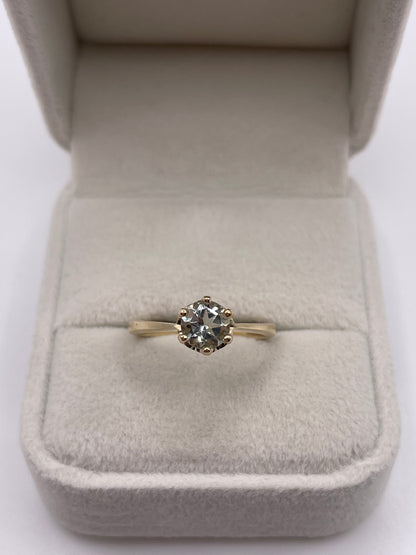 9ct gold aquamarine ring
