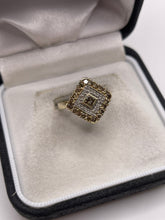 Load image into Gallery viewer, 9ct gold diamond cluster ring
