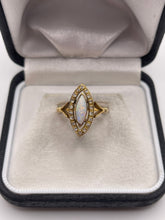 Load image into Gallery viewer, 18ct gold opal and diamond ring
