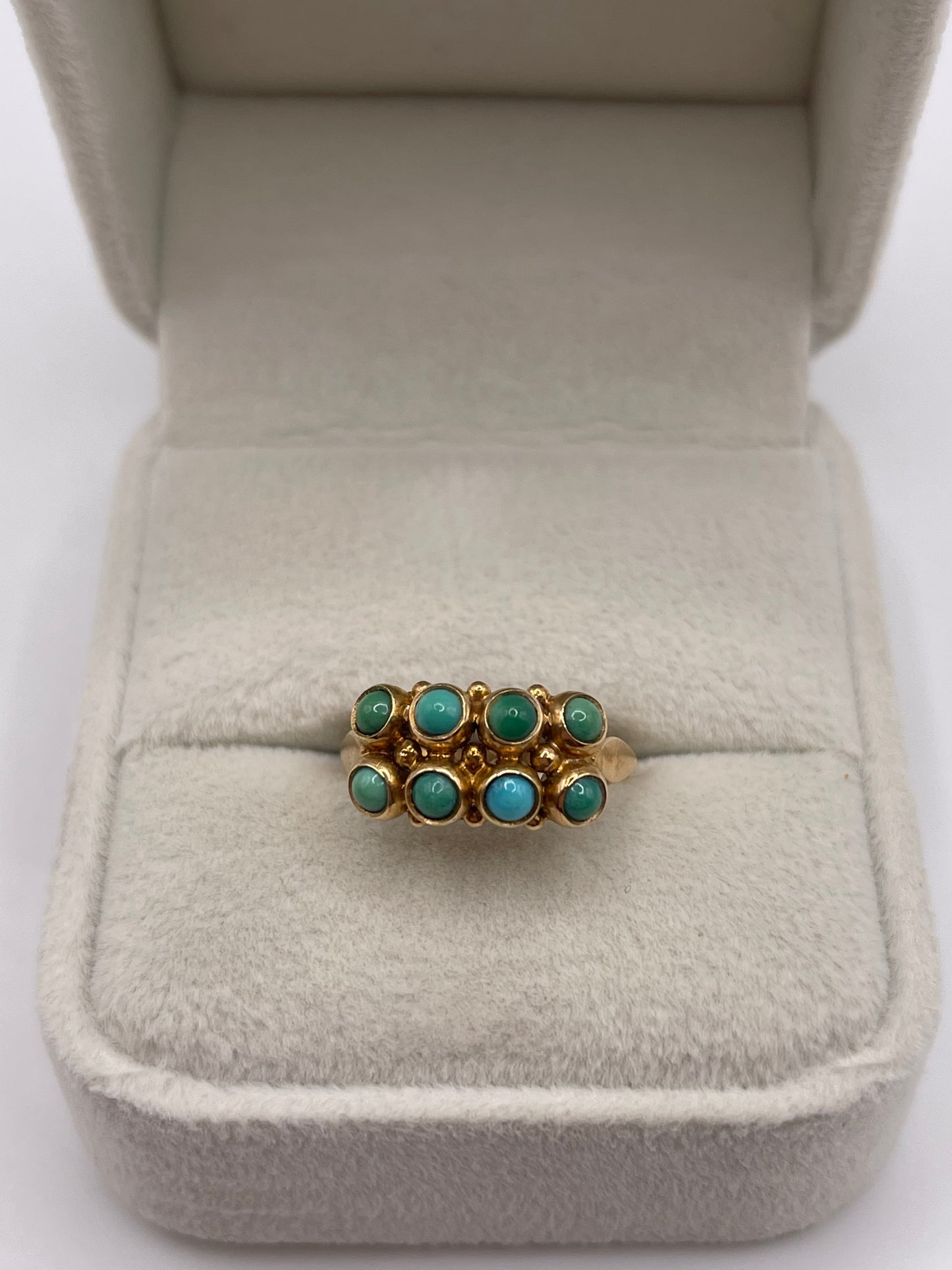 14ct gold turquoise ring