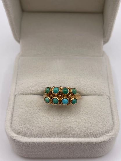14ct gold turquoise ring