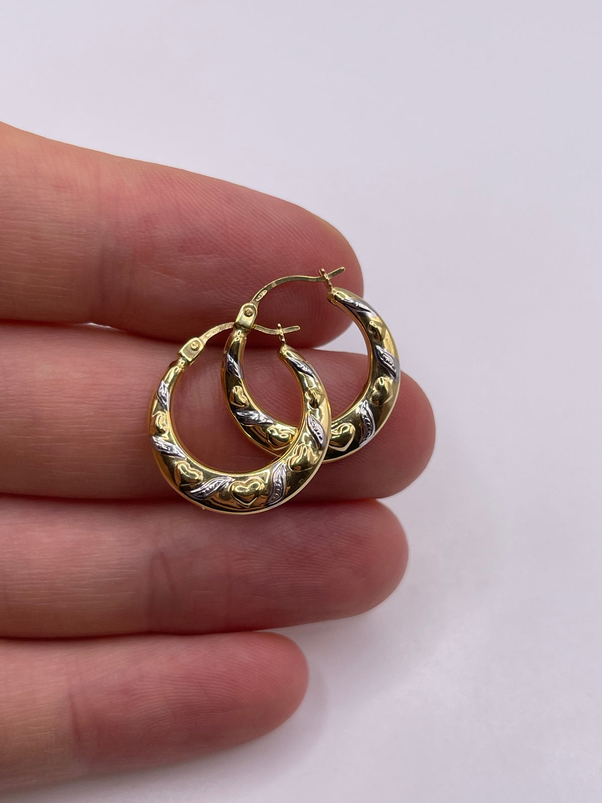 9ct gold Creole earrings