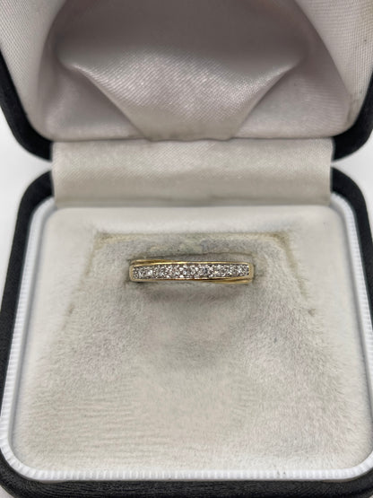 9ct gold diamond ring