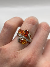 Load image into Gallery viewer, 9ct gold sapphire and diamond ring
