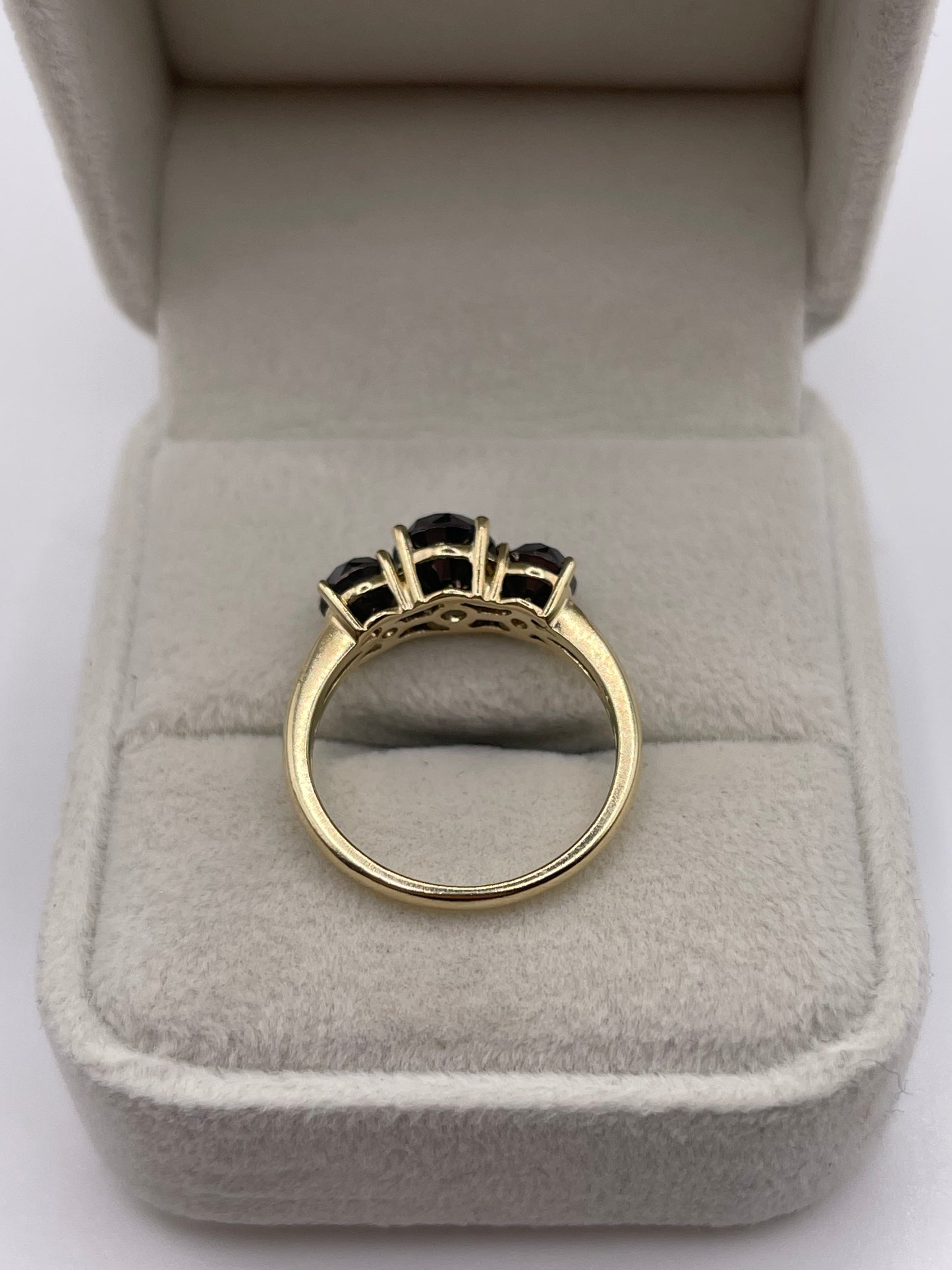 9ct gold black diamond ring