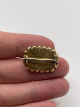 Load image into Gallery viewer, Antique 14ct gold pearl and enamel mourning brooch
