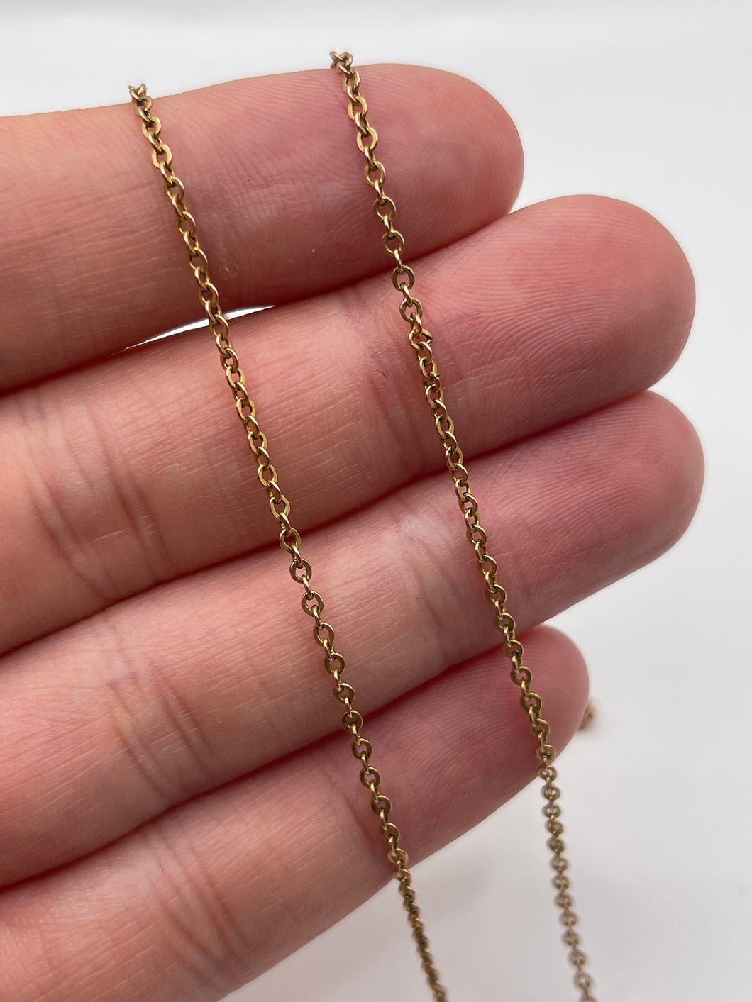 Antique 9ct rose gold chain 407