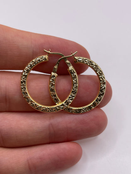 9ct gold Creole earrings