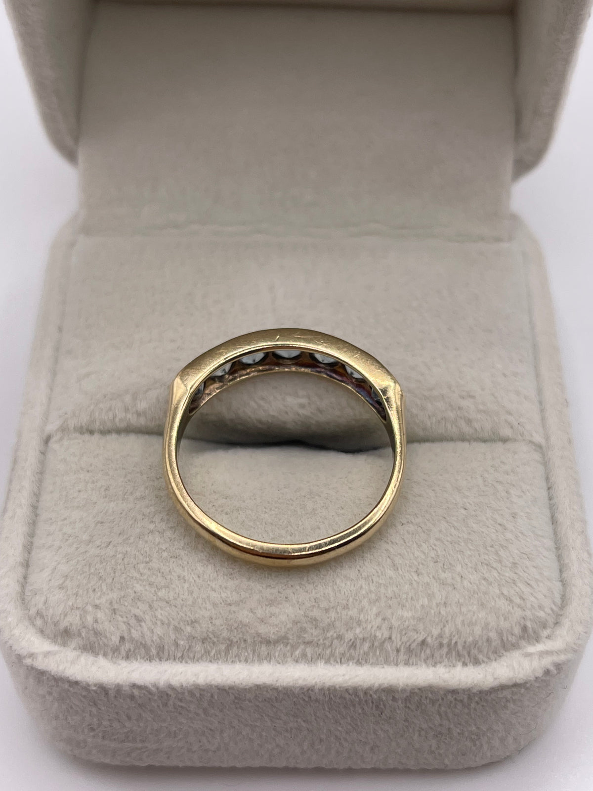 9ct gold blue topaz ring