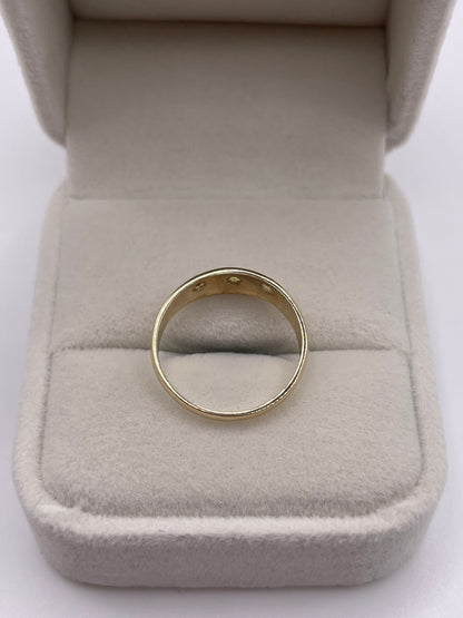 9ct gold opal gypsy ring