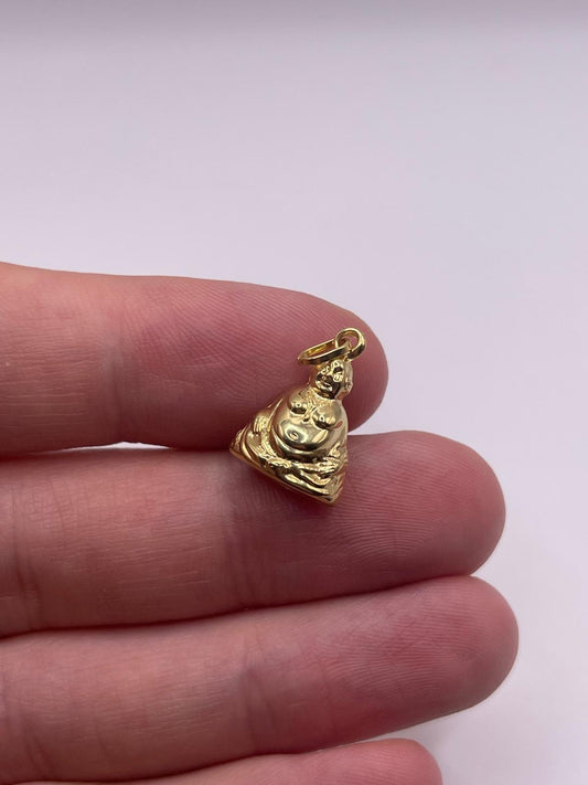9ct gold Buddha charm