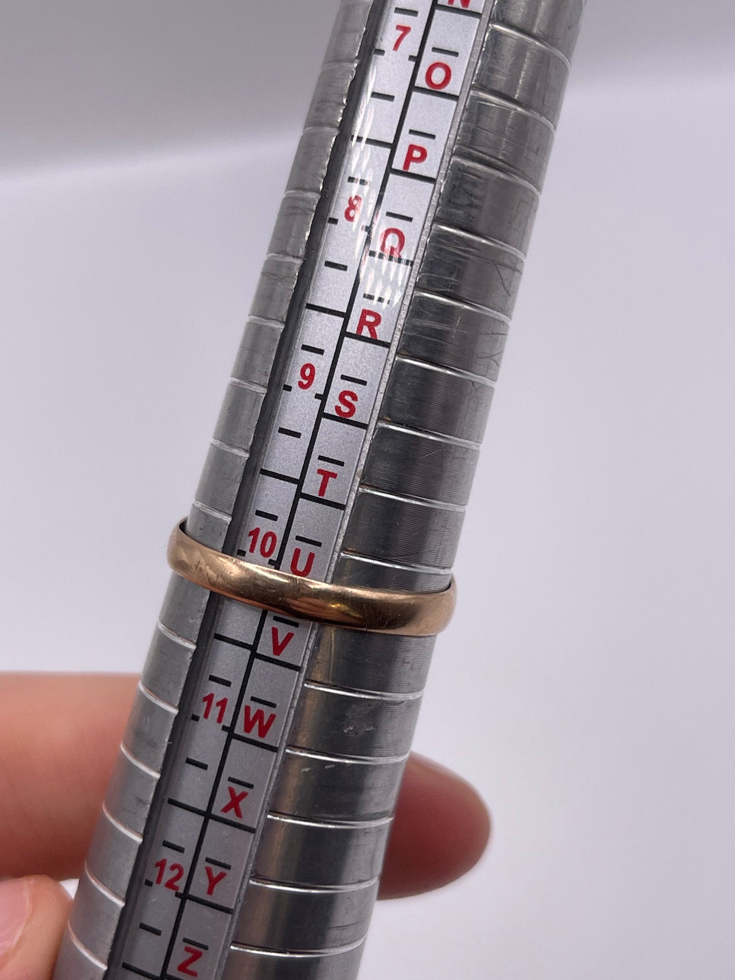 9ct rose gold paste ring