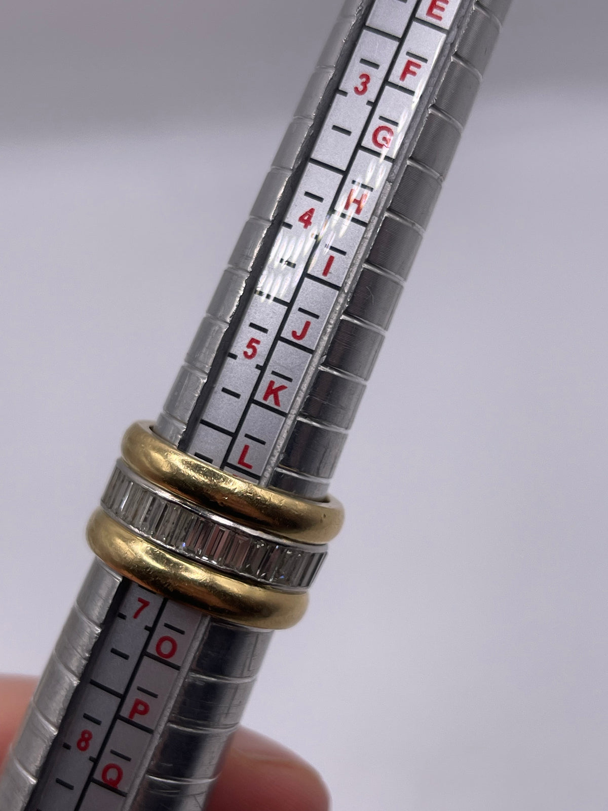 Heavy 18ct gold diamond eternity ring