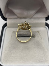 Load image into Gallery viewer, 9ct gold sapphire cluster ring

