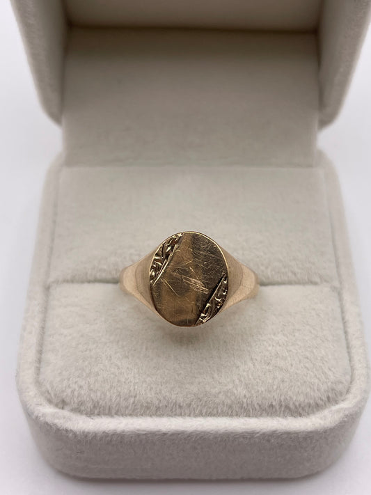 9ct gold signet ring