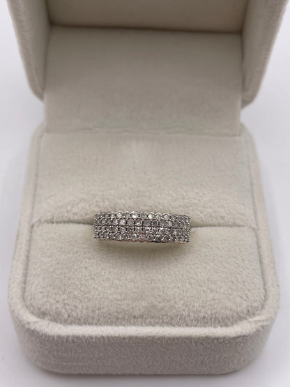 9ct gold diamond cluster ring