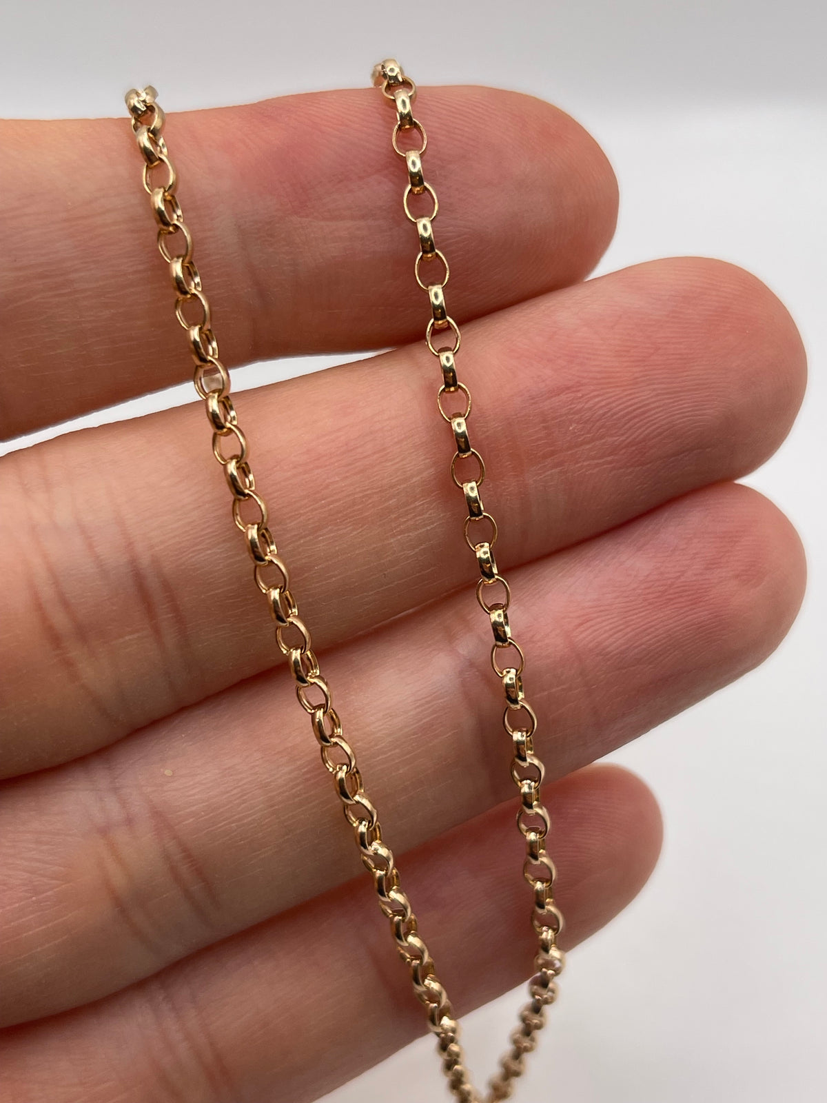 9ct rose gold chain 580