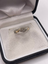 Load image into Gallery viewer, 9ct gold diamond cluster ring
