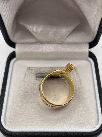 18ct gold snake ring