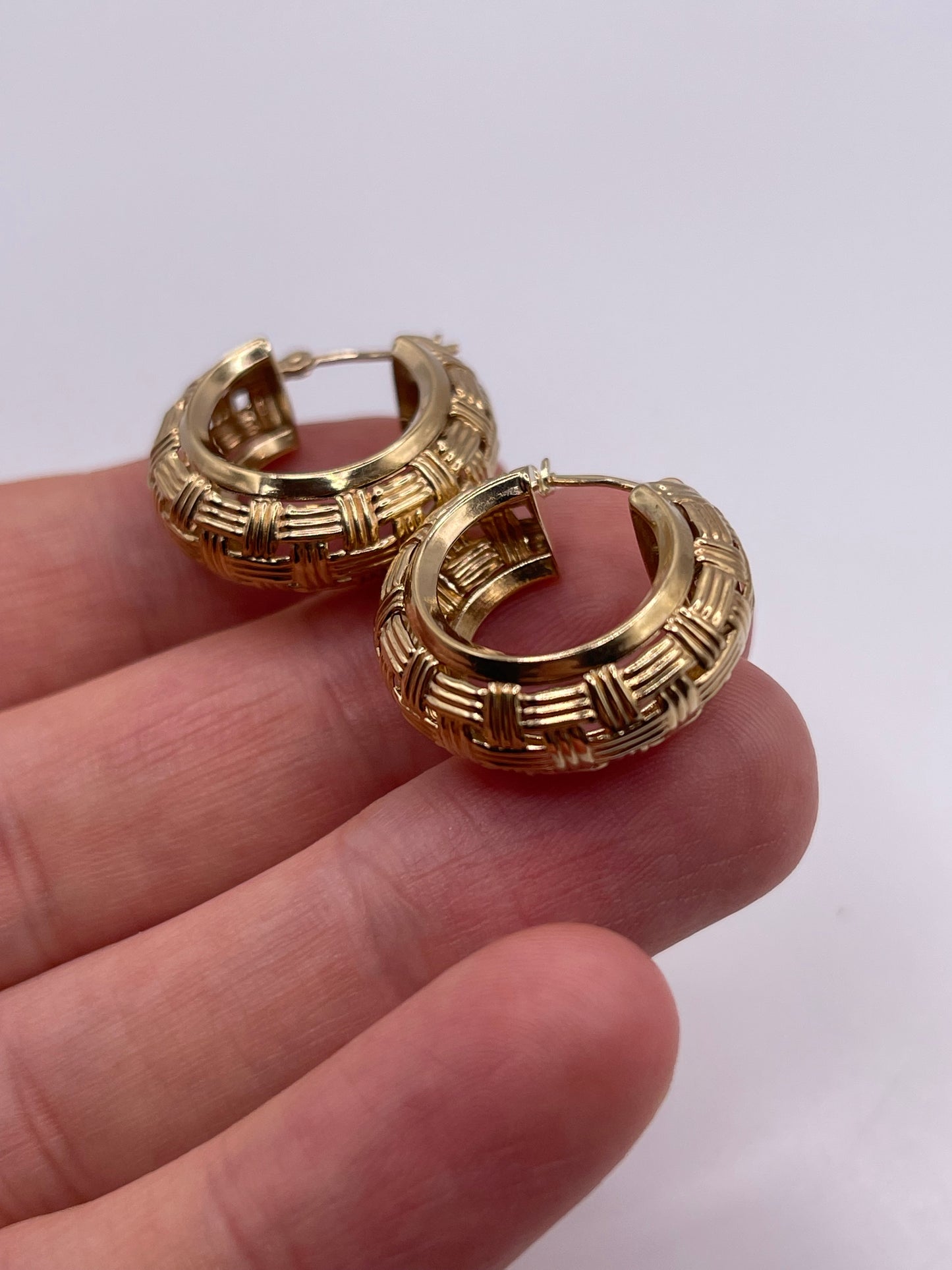 9ct gold Creole earrings