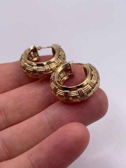 9ct gold Creole earrings
