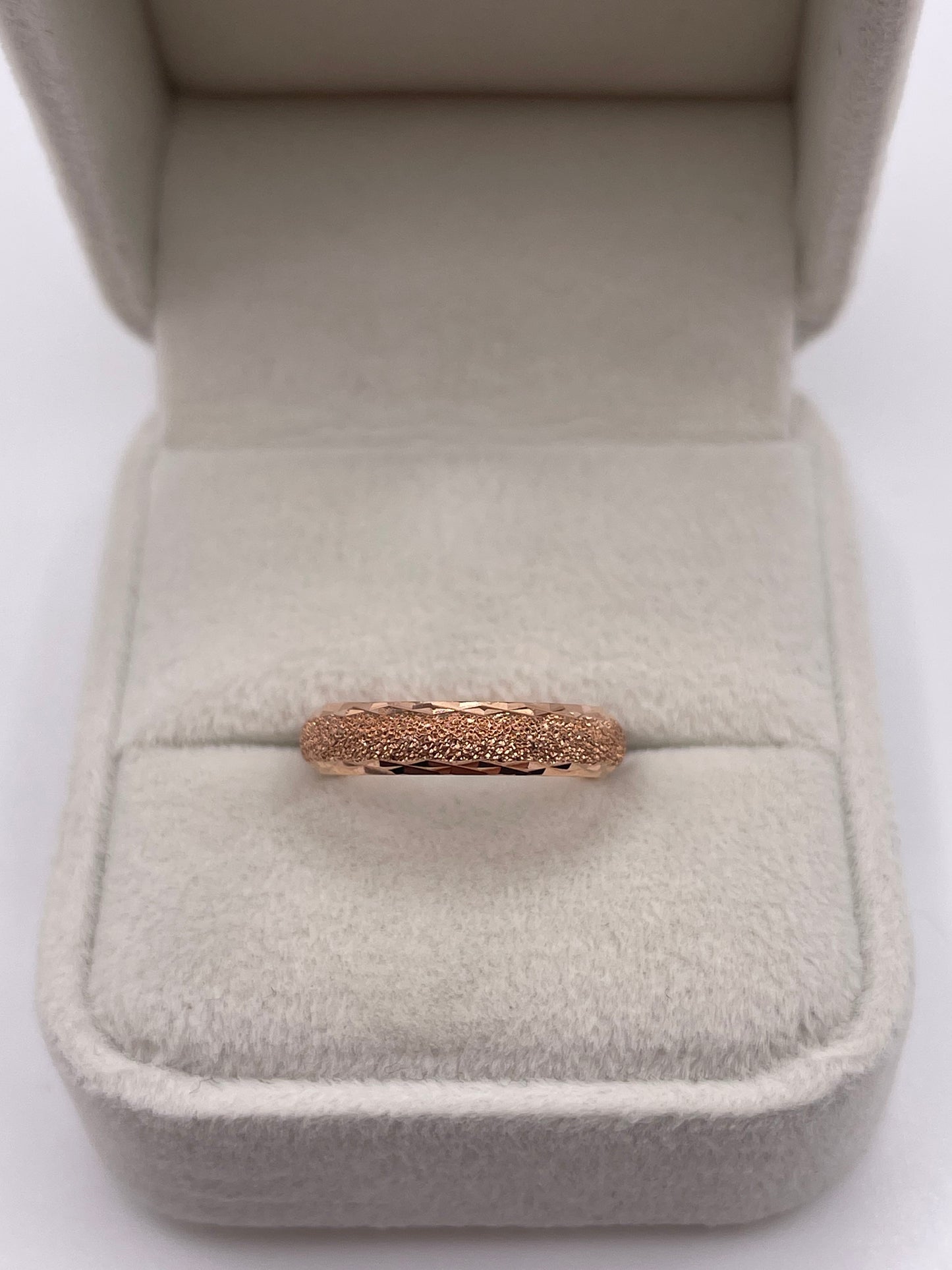 9ct rose gold band