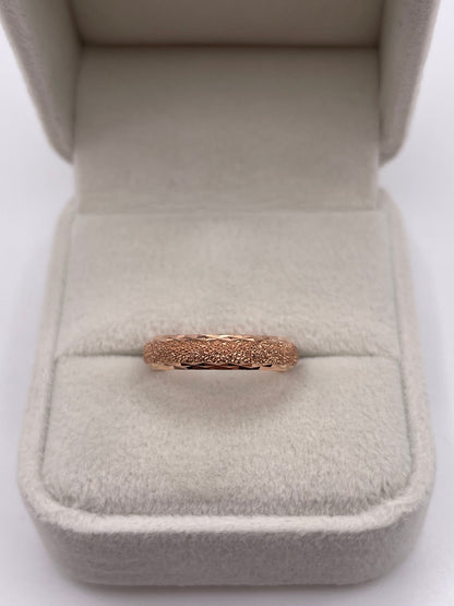 9ct rose gold band