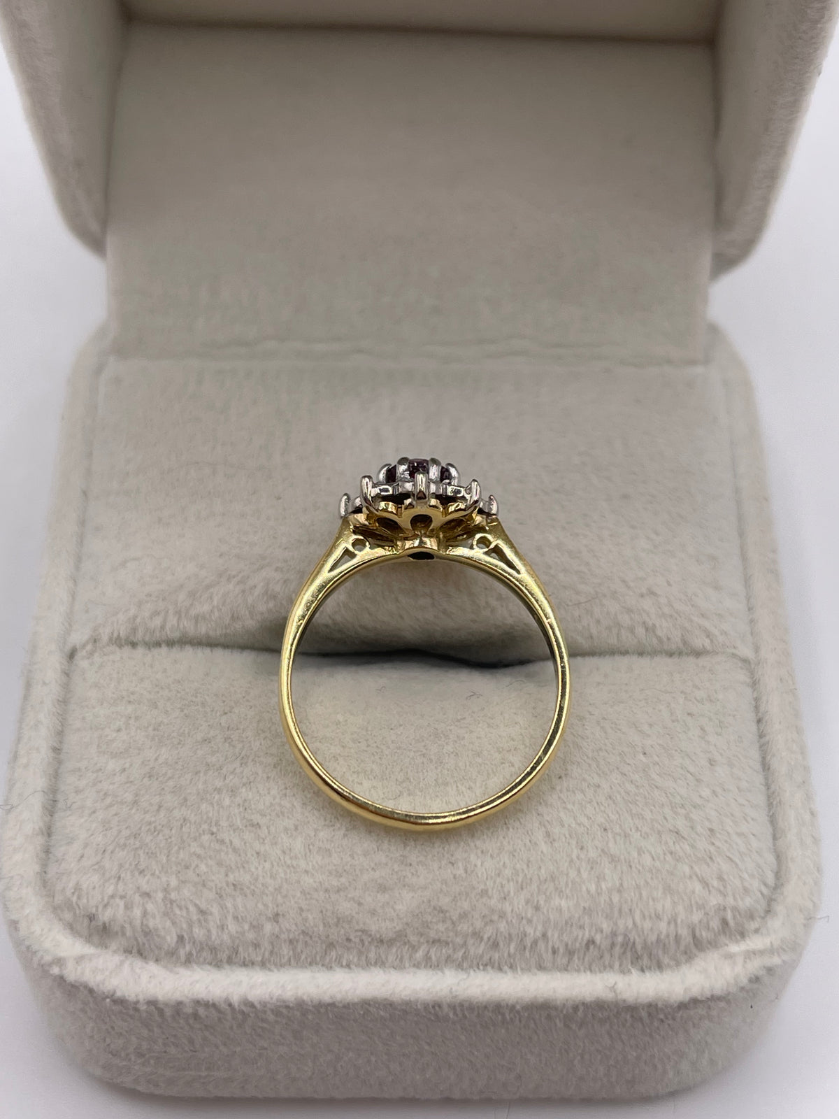 18ct gold ruby and diamond ring