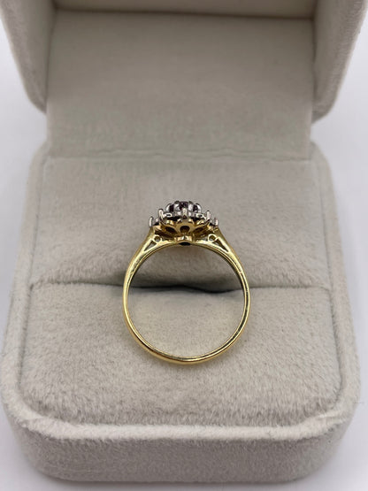 18ct gold ruby and diamond ring