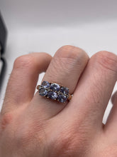 Load image into Gallery viewer, 9ct gold tanzanite and diamond ring
