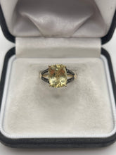 Load image into Gallery viewer, 9ct gold citrine and diamond ring
