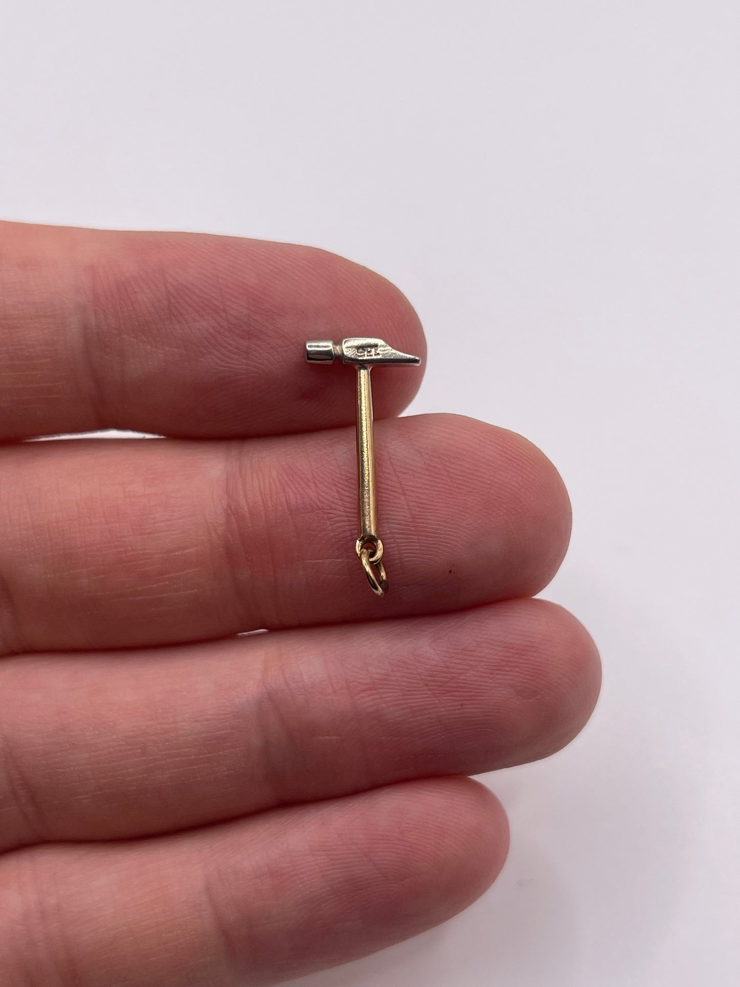 9ct gold hammer charm