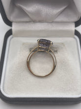 Load image into Gallery viewer, 9ct gold iolite and diamond ring
