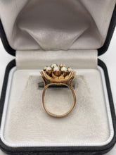Load image into Gallery viewer, 14ct rose gold opal cluster ring
