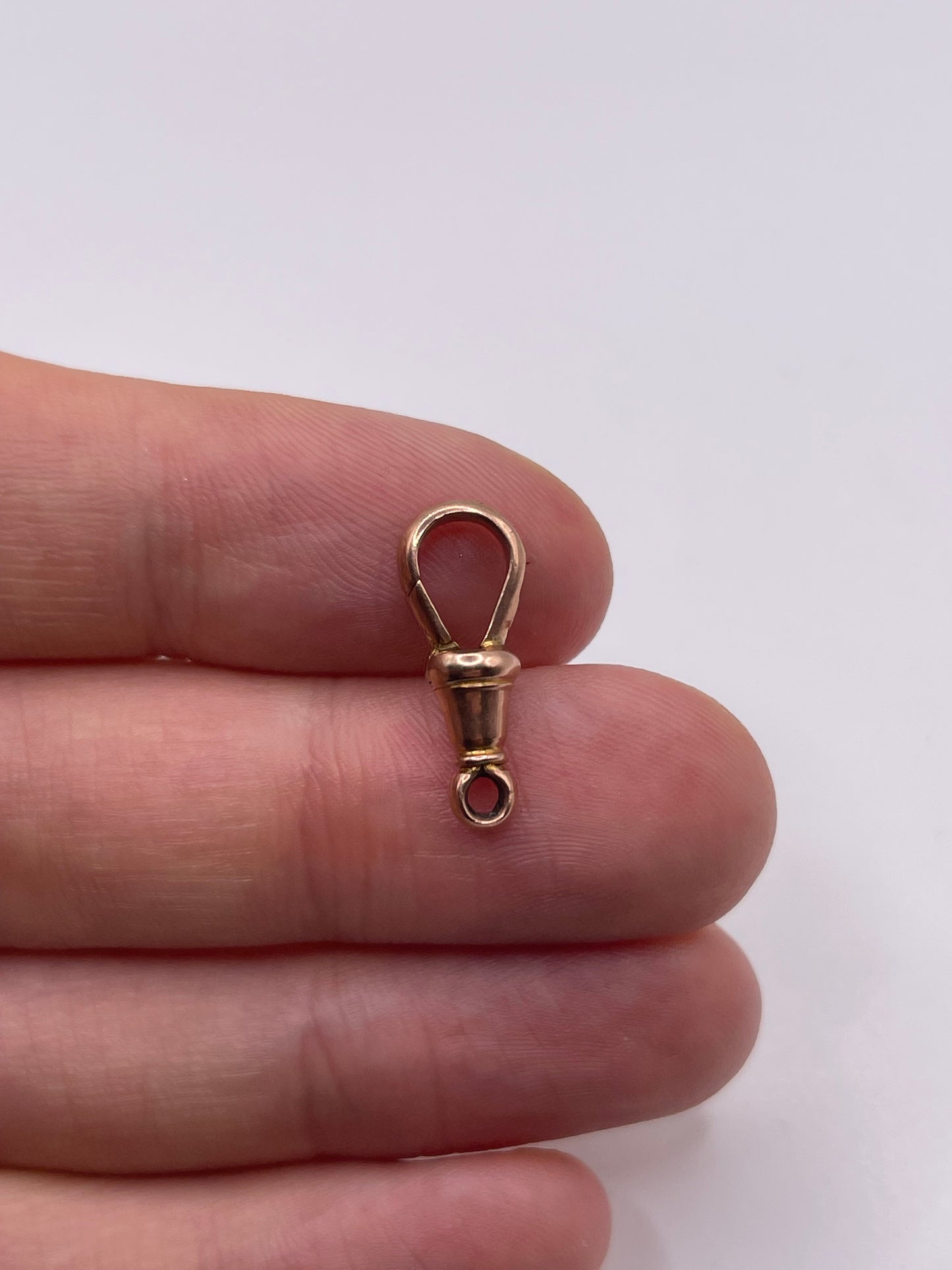 9ct rose gold dog clip 2