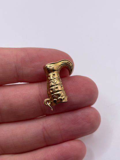 9ct gold jester shoe charm