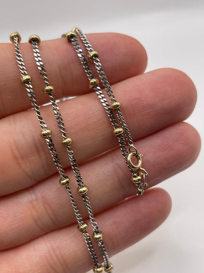 9ct two tone gold chain 197