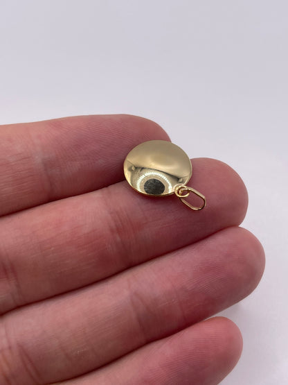 9ct gold evil eye charm