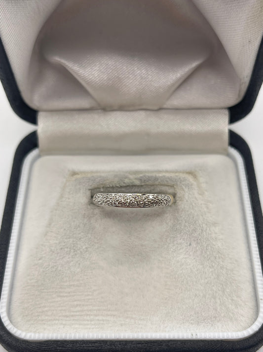 9ct gold diamond cluster ring