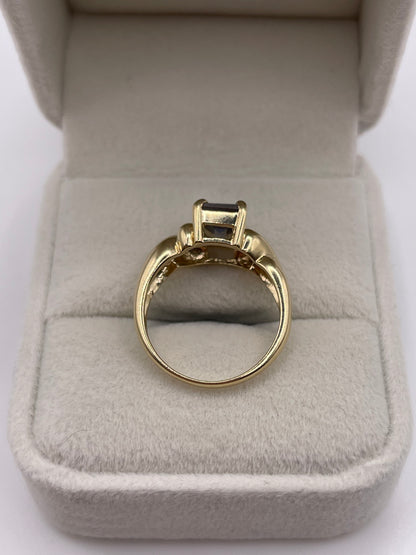 9ct gold labradorite ring