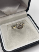 Load image into Gallery viewer, 9ct gold tanzanite cluster ring
