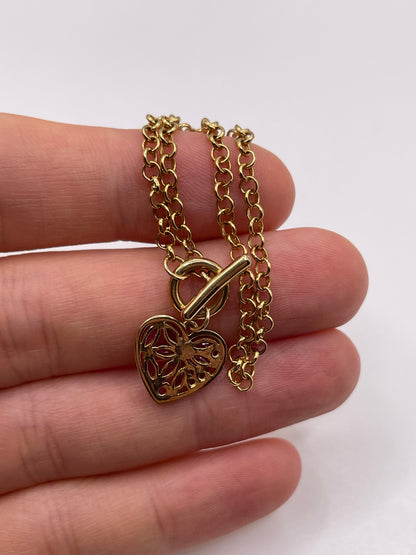 9ct gold ruby bracelet
