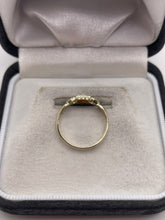 Load image into Gallery viewer, 9ct gold coral gypsy ring
