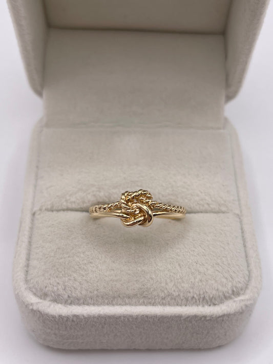 9ct gold knot ring