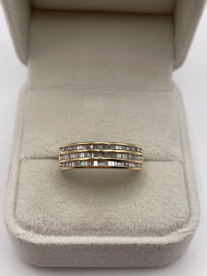 9ct gold diamond cluster ring