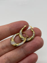 Load image into Gallery viewer, 9ct gold creole earrings
