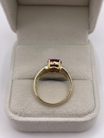 9ct gold ruby ring